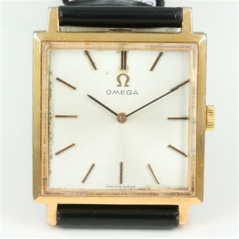 omega watch square face|omega vintage men's watch.